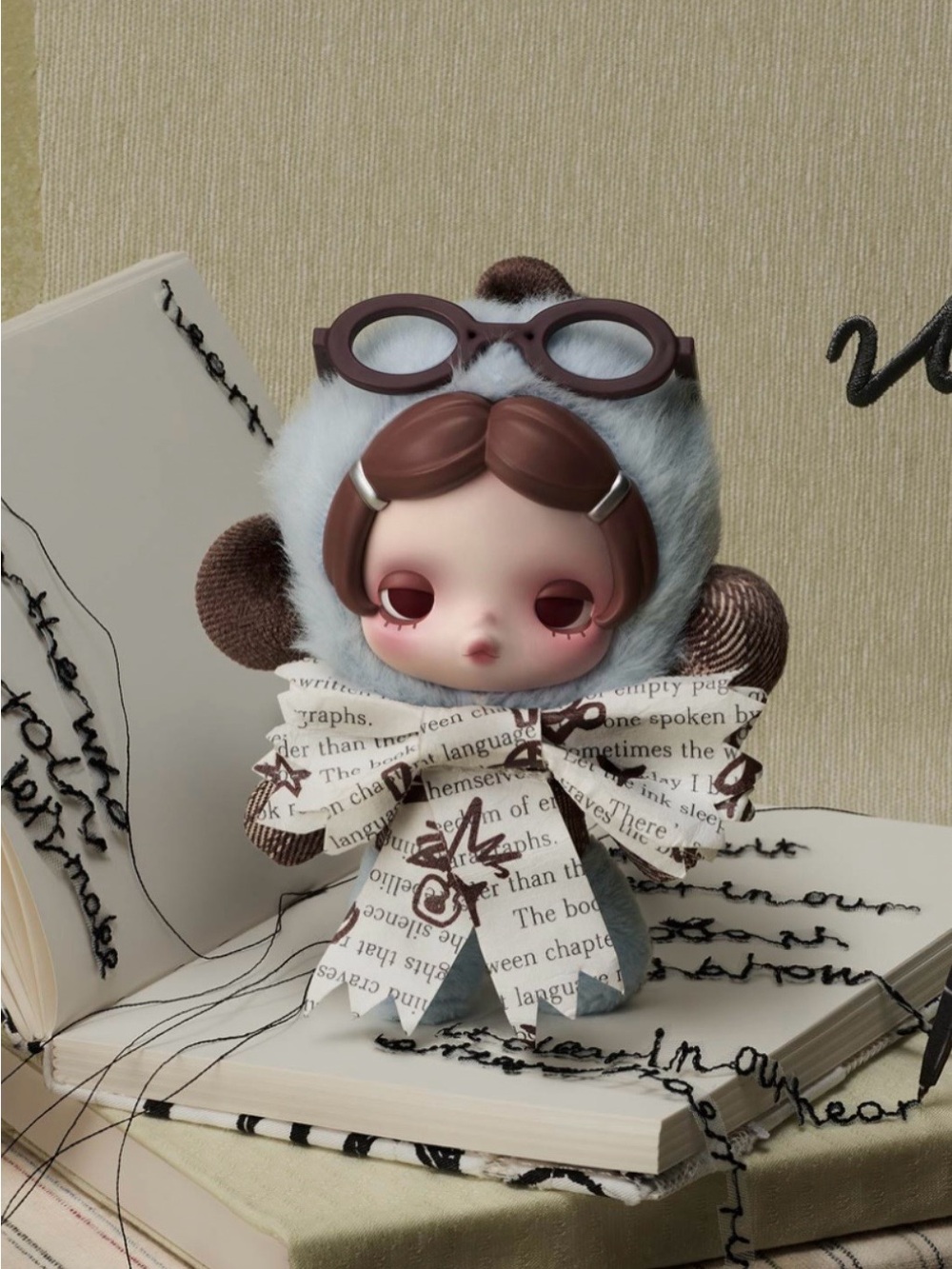 POP MART SKULLPANDA Off Mode Series Plush Doll Pendant- Break Time